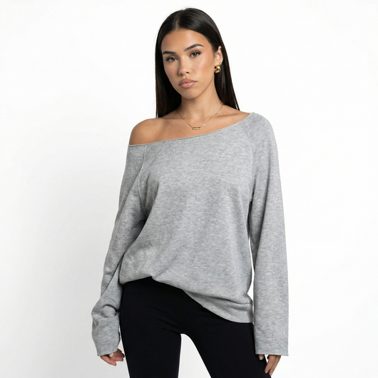 Signature Off Shoulder Sweatshirt